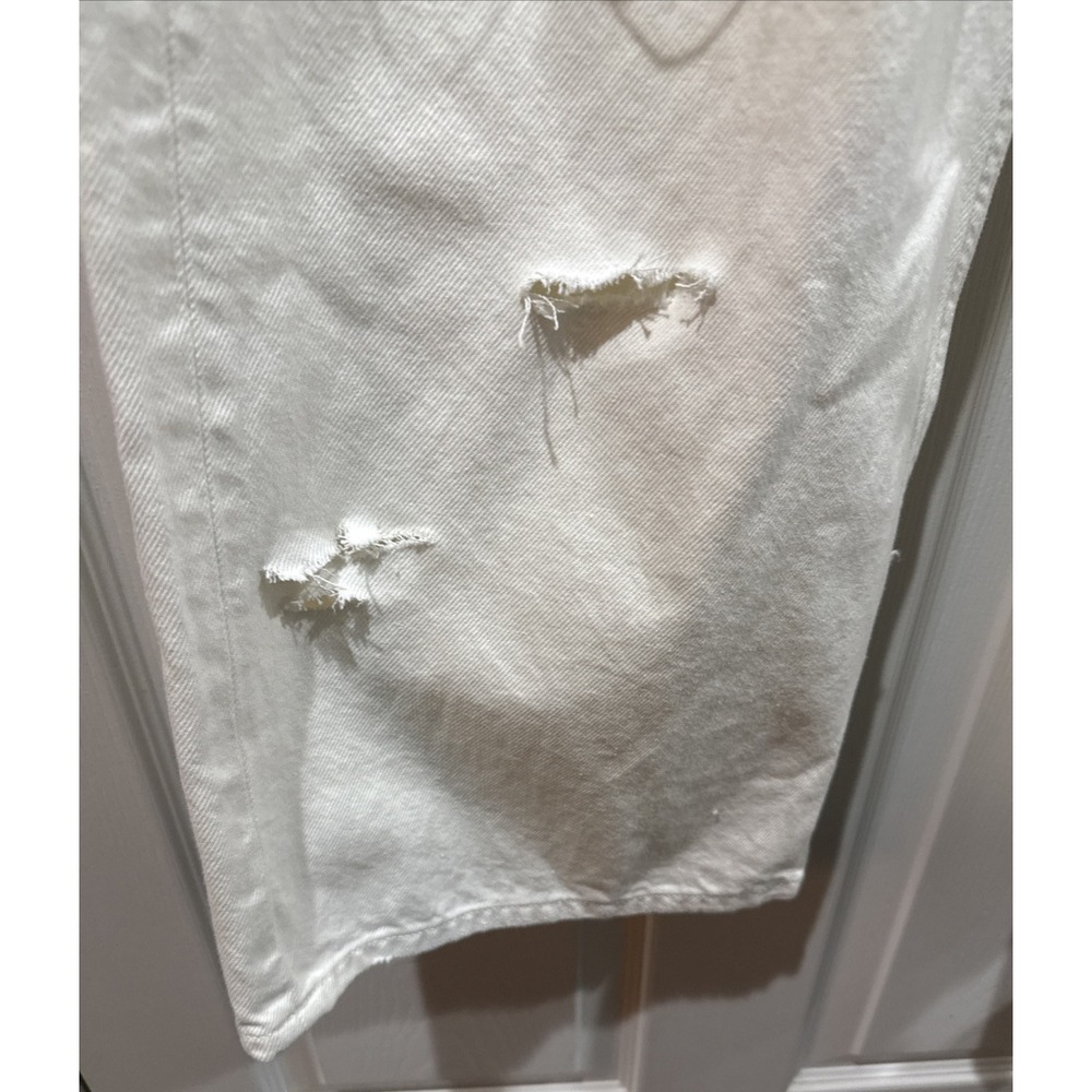 Arizona White High Rise Skater Jeans Distressed With Large Cut outs Size 15 NWT - Picture 8 of 16